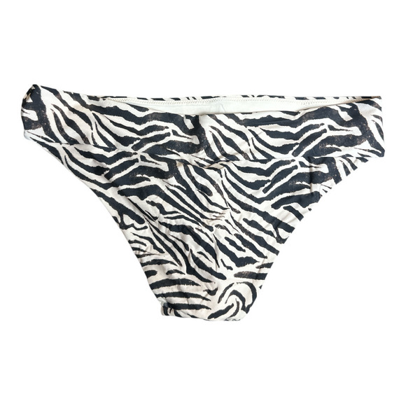 H&M Brown Beige Animal Print Swim Bikini Bottom Women's Size 12 NWT - Picture 2 of 5